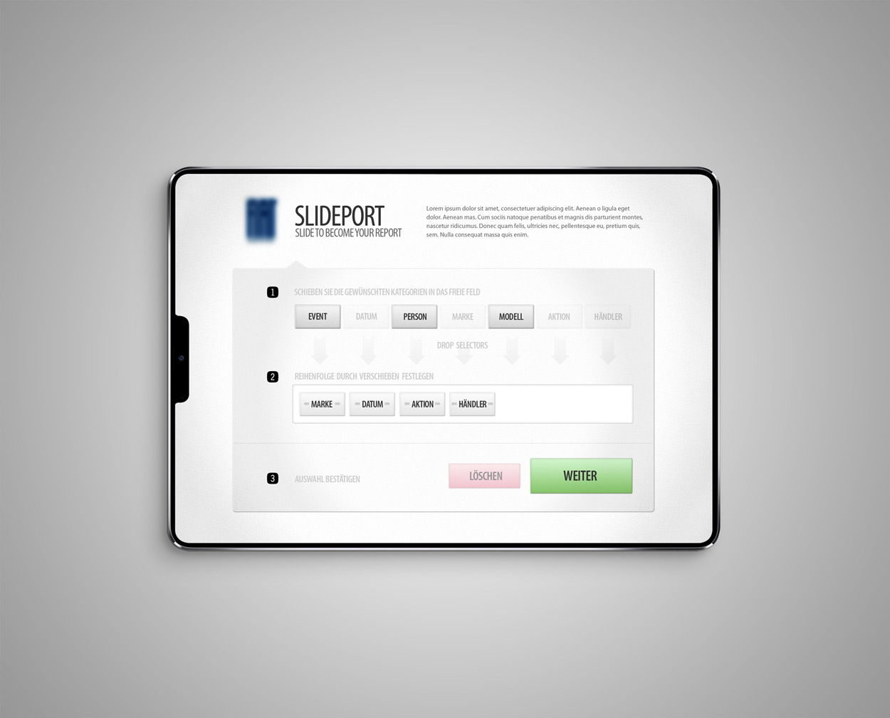 Reportingtool "Slideport"